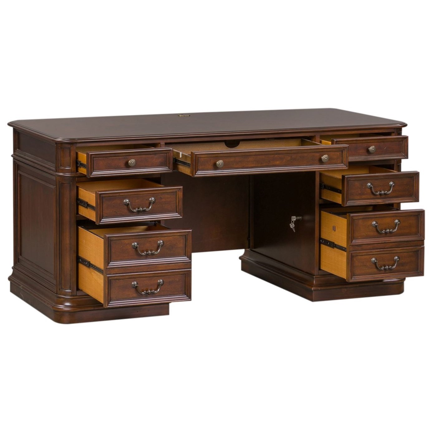 Liberty Furniture Brayton Manor Jr Executive Traditional Executive Desk